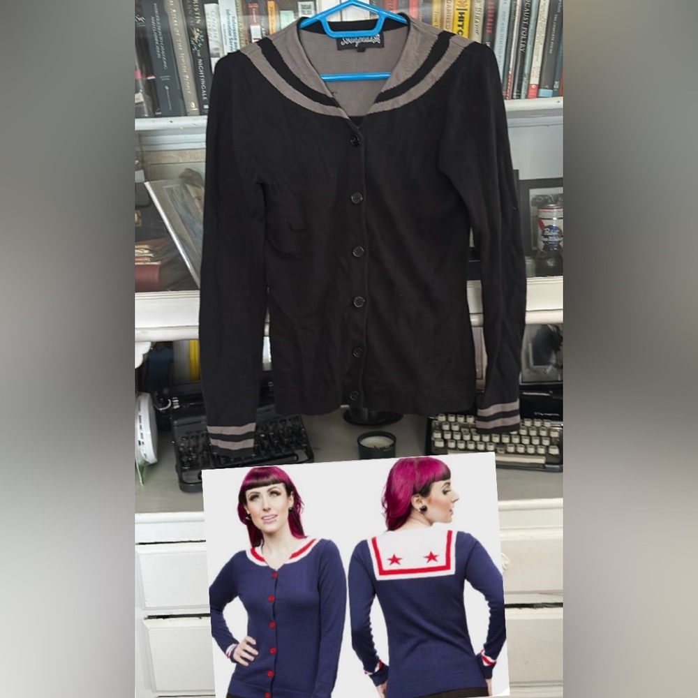 Sourpuss sailor cardigan